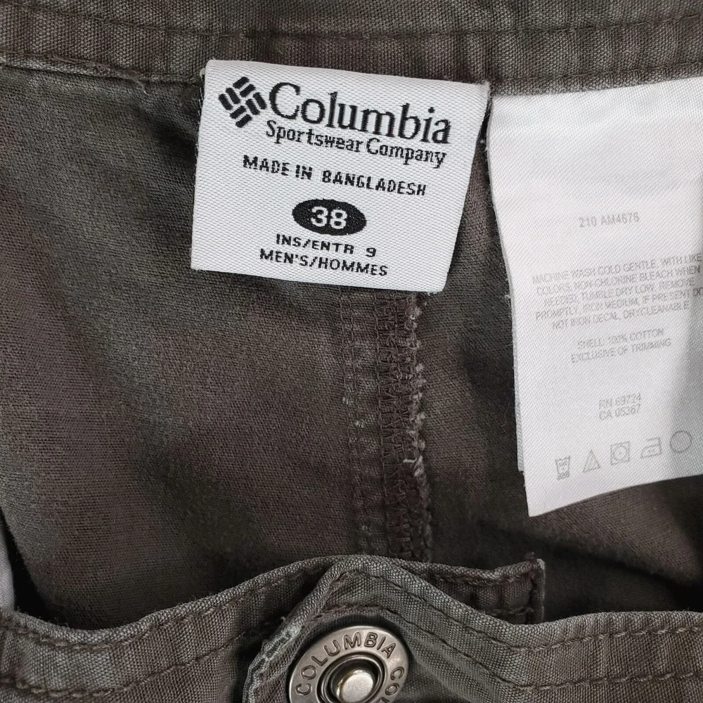 Columbia Shorts Mens 38 Gray Cargo Utility Field Hiking‎ Outdoor 9